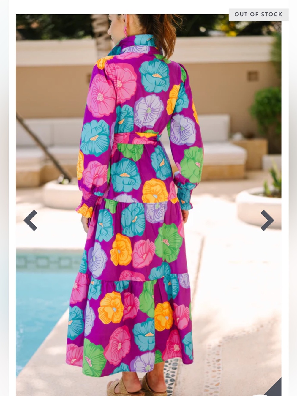 Field Of Poppies Multicolored Maxi Dress - Picture 9 of 14